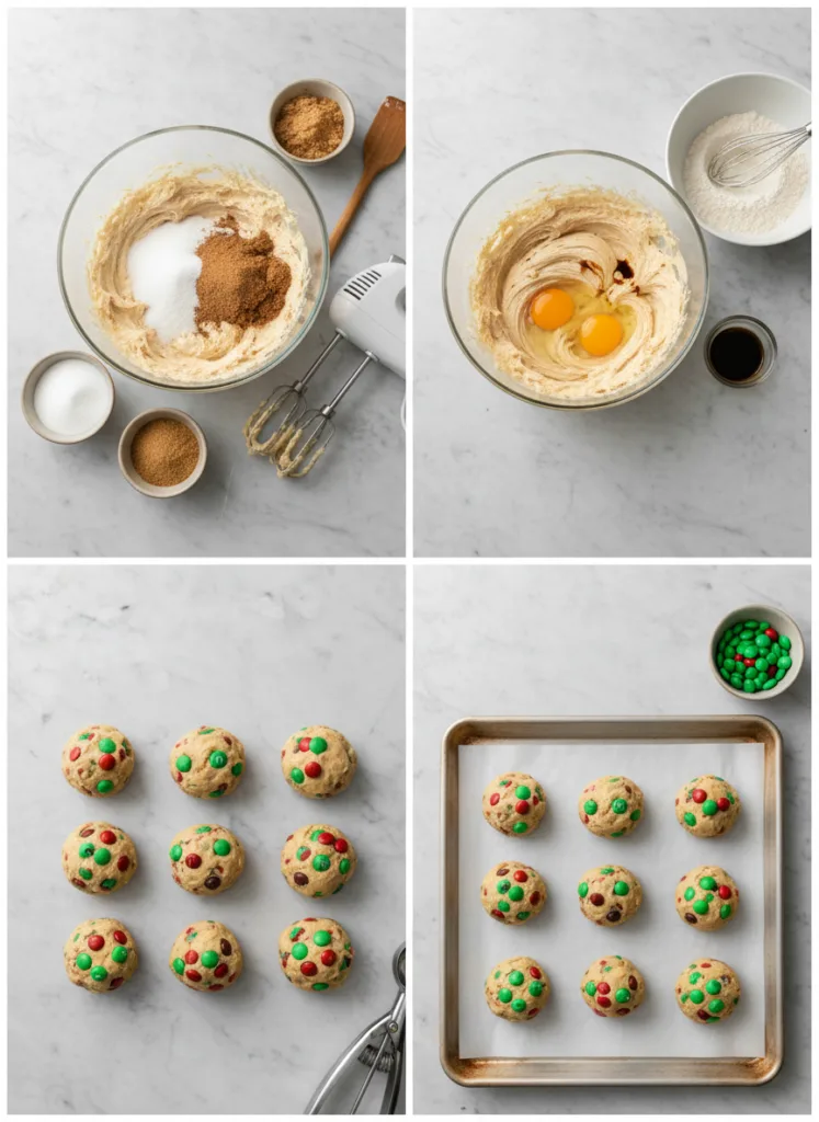 Christmas M&Ms Cookies
