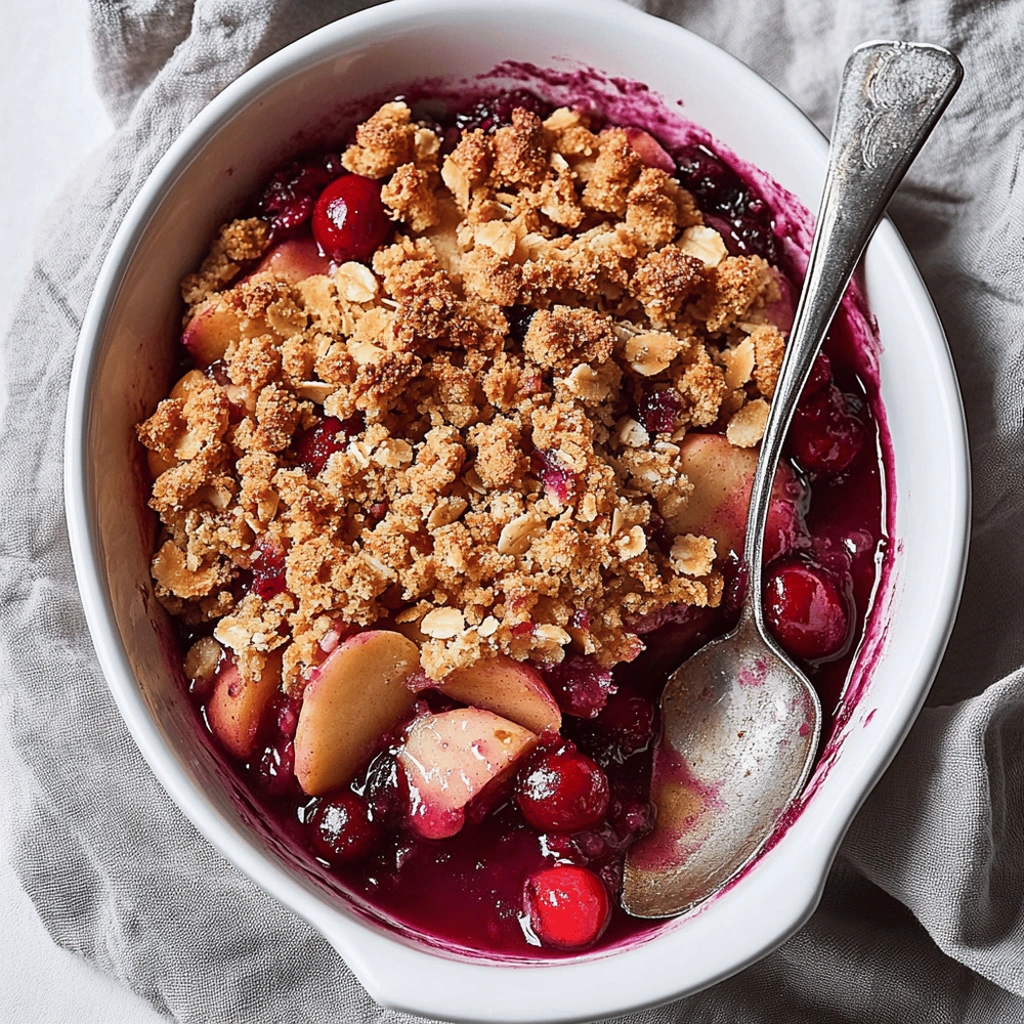 Apple Cranberry Crisp