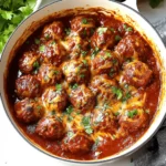 Baked Enchilada Meatballs