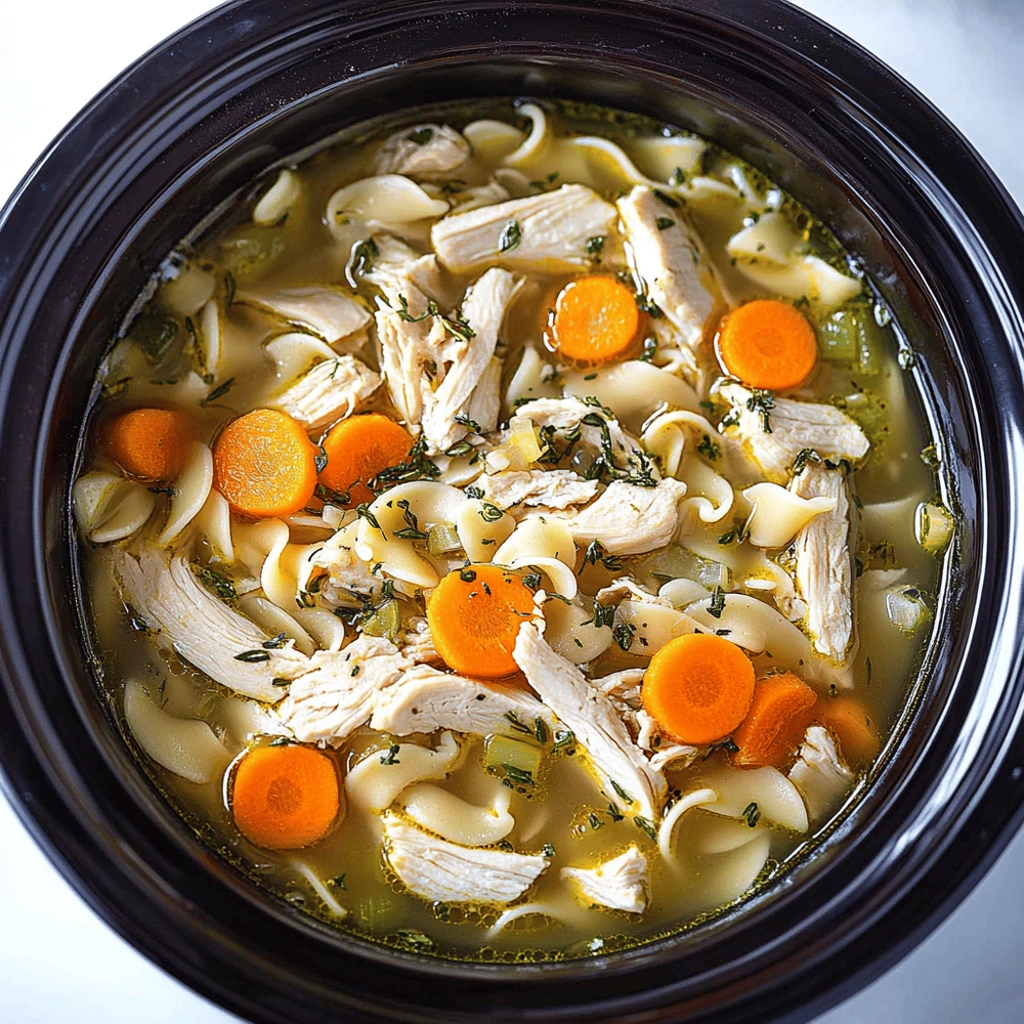 Crockpot Chicken Noodle Soup
