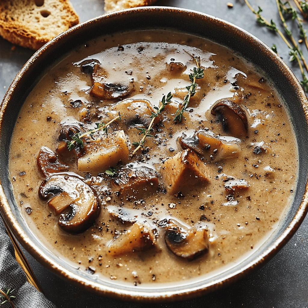 Crockpot Mushroom Soup Recipe