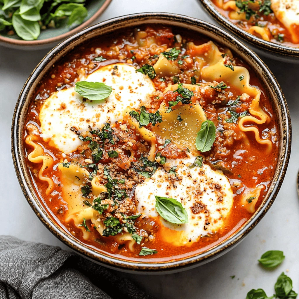 Healthy Lasagna Soup