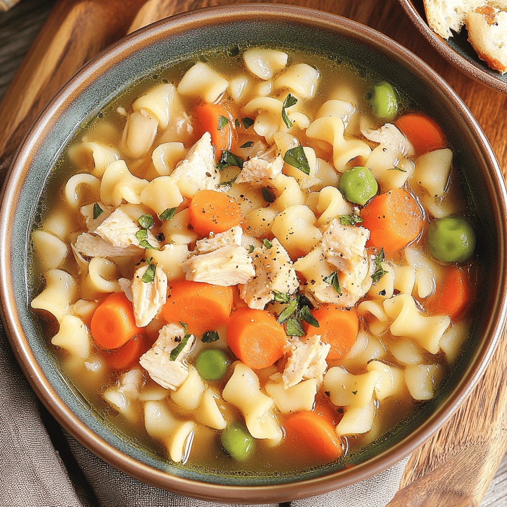 High-protein Chicken Noodle Soup