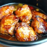 Honey-garlic Slow Cooker Chicken Thighs