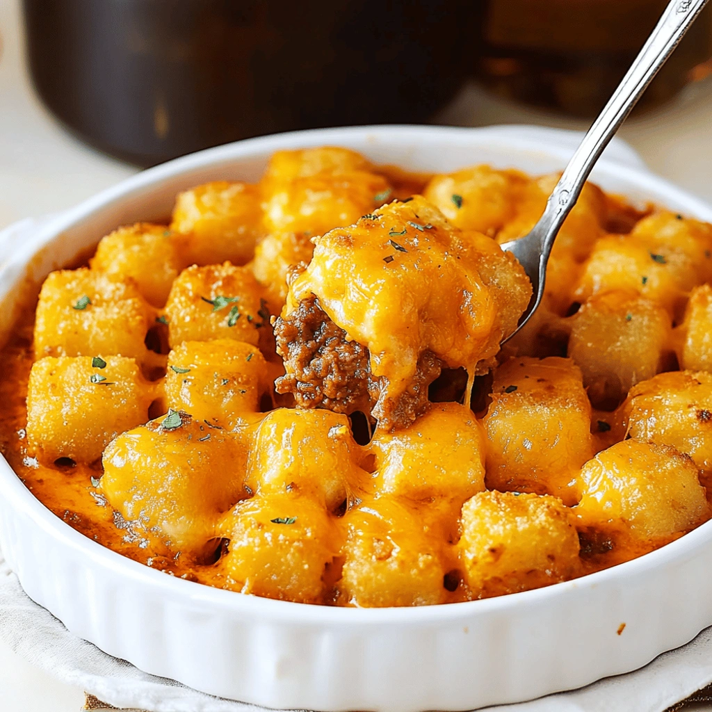 Sloppy Joe Tater Tot Casserole