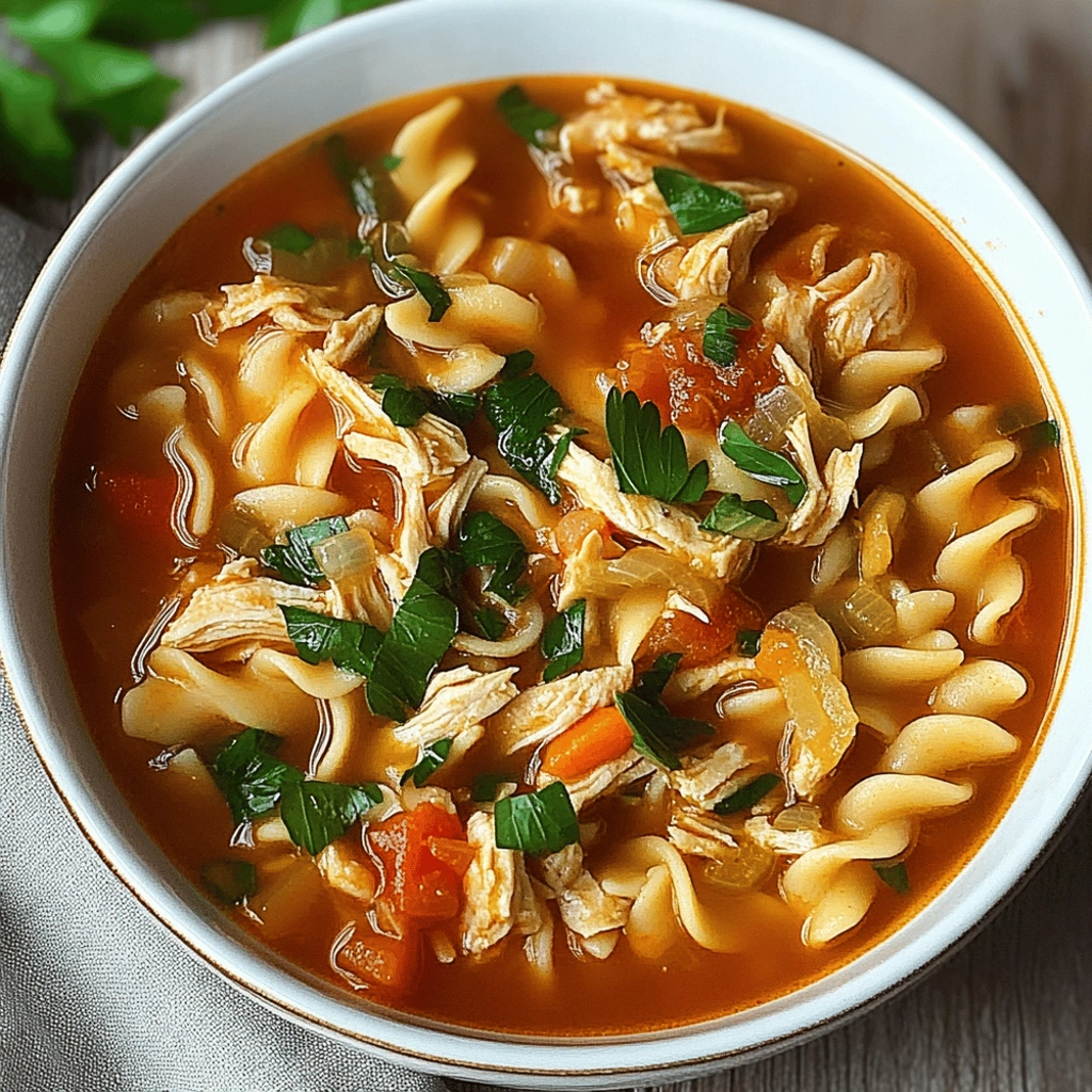 Spicy Chicken Noodle Soup