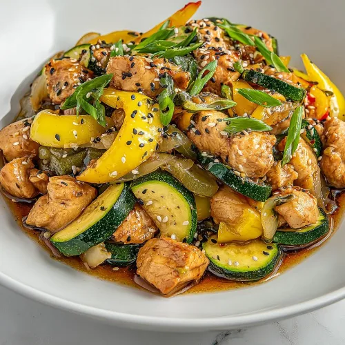 Chicken Zucchini Stir Fry