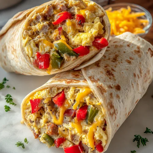 Freezer Breakfast Burritos