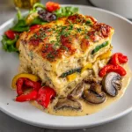 Layered Mediterranean Vegetable Lasagna with Creamy Ricotta