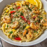 Shrimp Scampi Pasta Bake