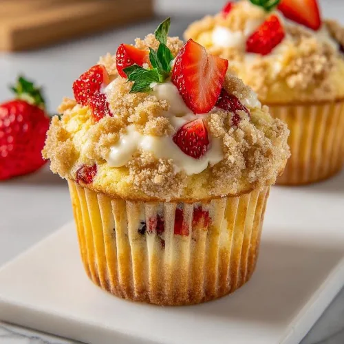 Strawberry Cream Cheese Muffins