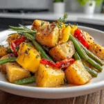 Sweet Potato Green Bean Tray Bake