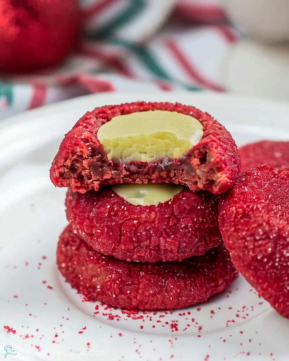 red-velvet-cream-cheese-thumbprint-cookies