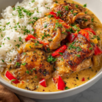 Creamy Smothered Chicken And Rice