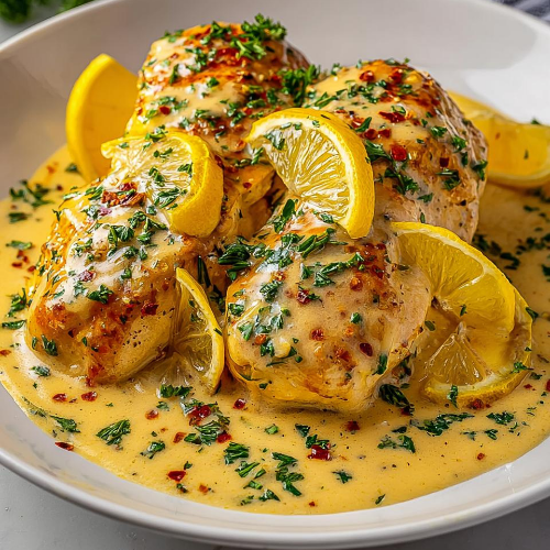 Lemon Crockpot Chicken