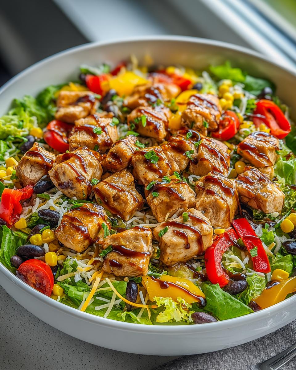 bbq-chicken-skewer-salad