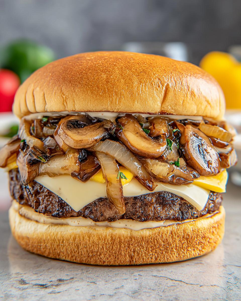 mushroom-swiss-burger